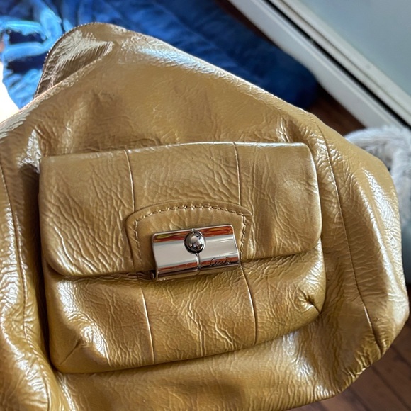 Coach KRISTIN Gold Leather Slouchy Shoulder Bag – 2010, Soft Butter Leather - Picture 3 of 12